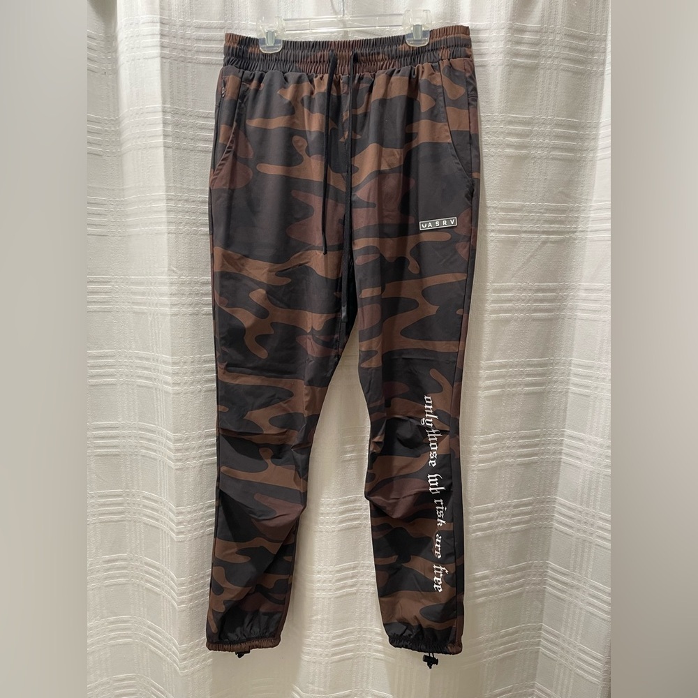 ASRV camo track pants joggers workout gear running pants gym clothes